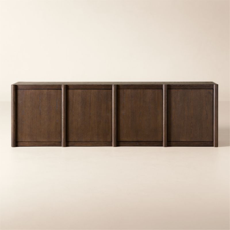 Dark oak media console