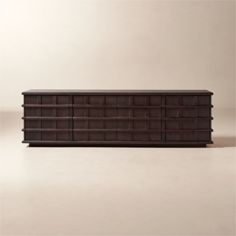 Dark wood sideboard